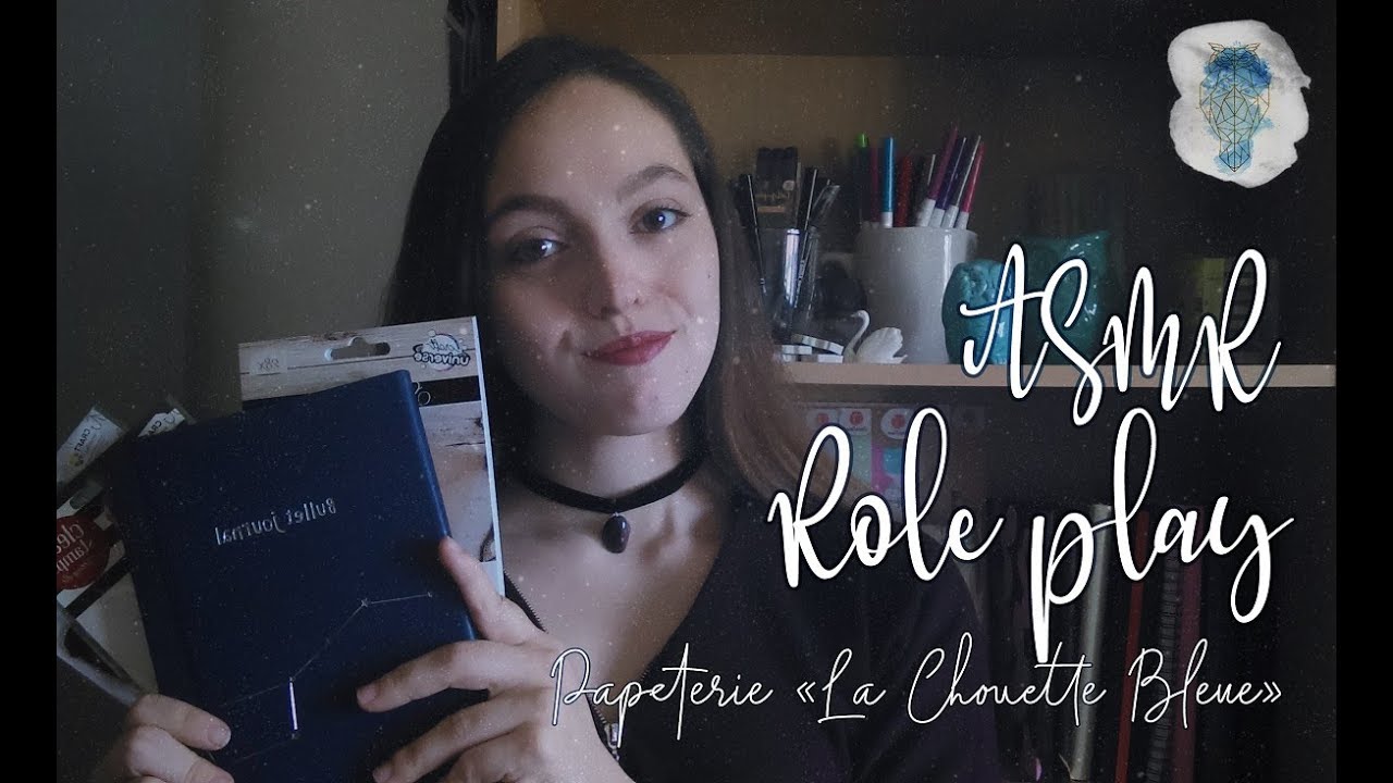 ASMR | Role play: Papeterie La Chouette Bleue - Tapping, paper and whispers... [FRANCAIS]