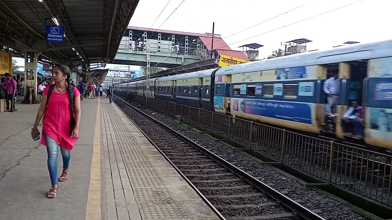 Dahanu road panvel memu depart nsp platform no_4 ll indian railways