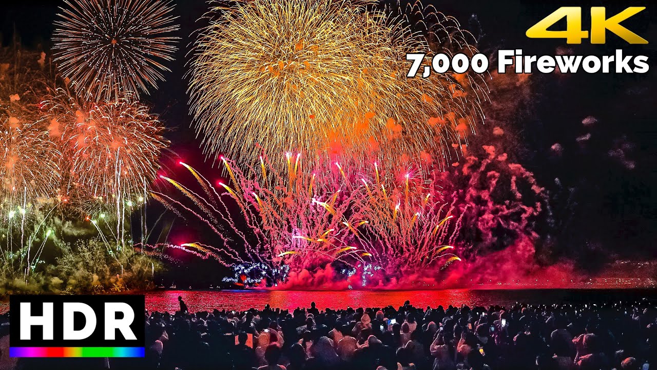 【4K HDR】Kanagawa Japan - Zushi Fireworks festival 2023