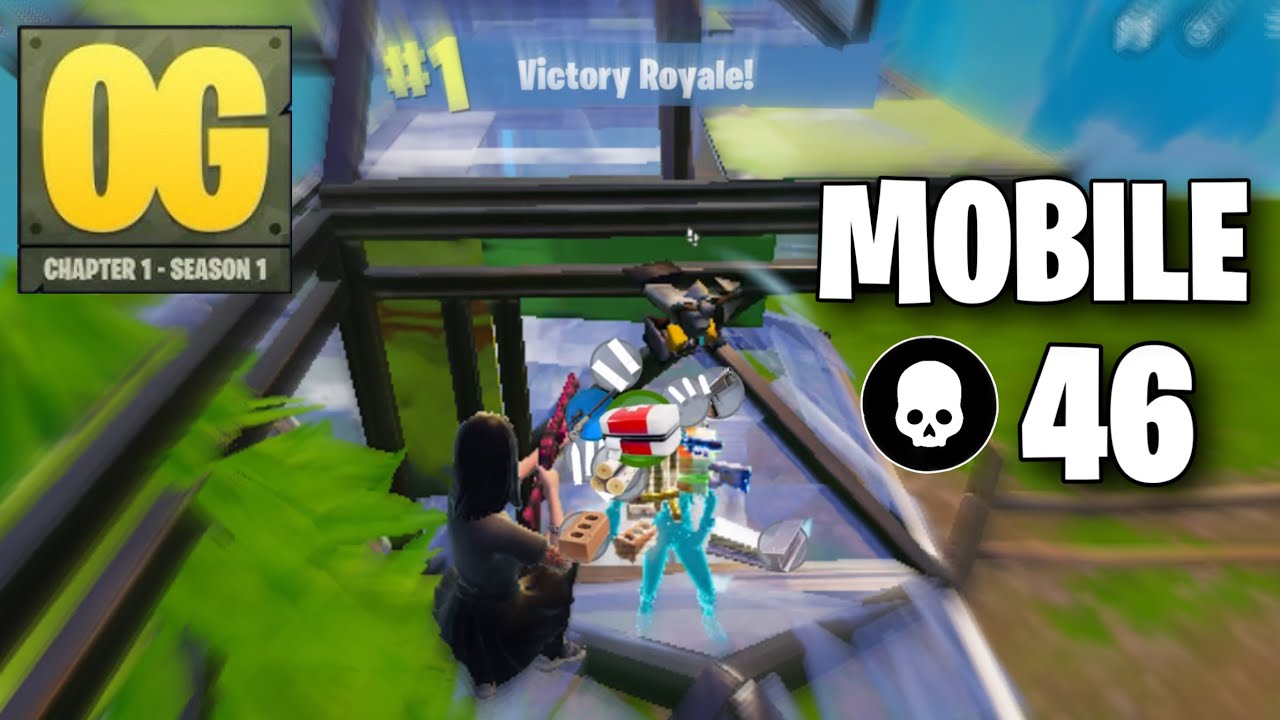 46 Kill Win in Fortnite OG on MOBILE (iPad Pro 120FPS)