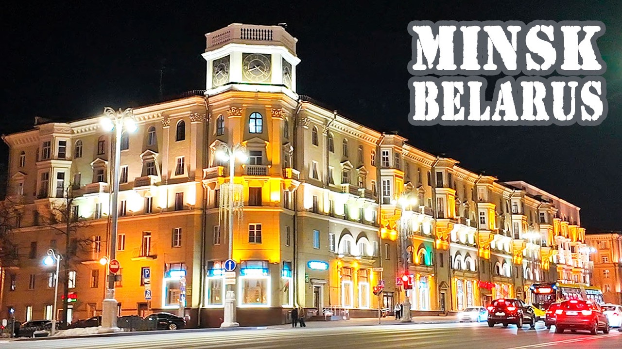 Minsk 4K | Вечерняя прогулка по центру города. Как проводят время минчане и гости столицы.