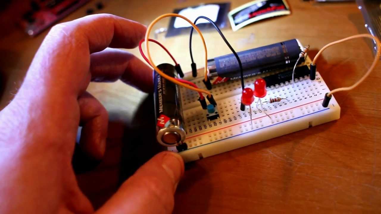 TI Launchpad MSP430 installed directly on breadboard - Hello World