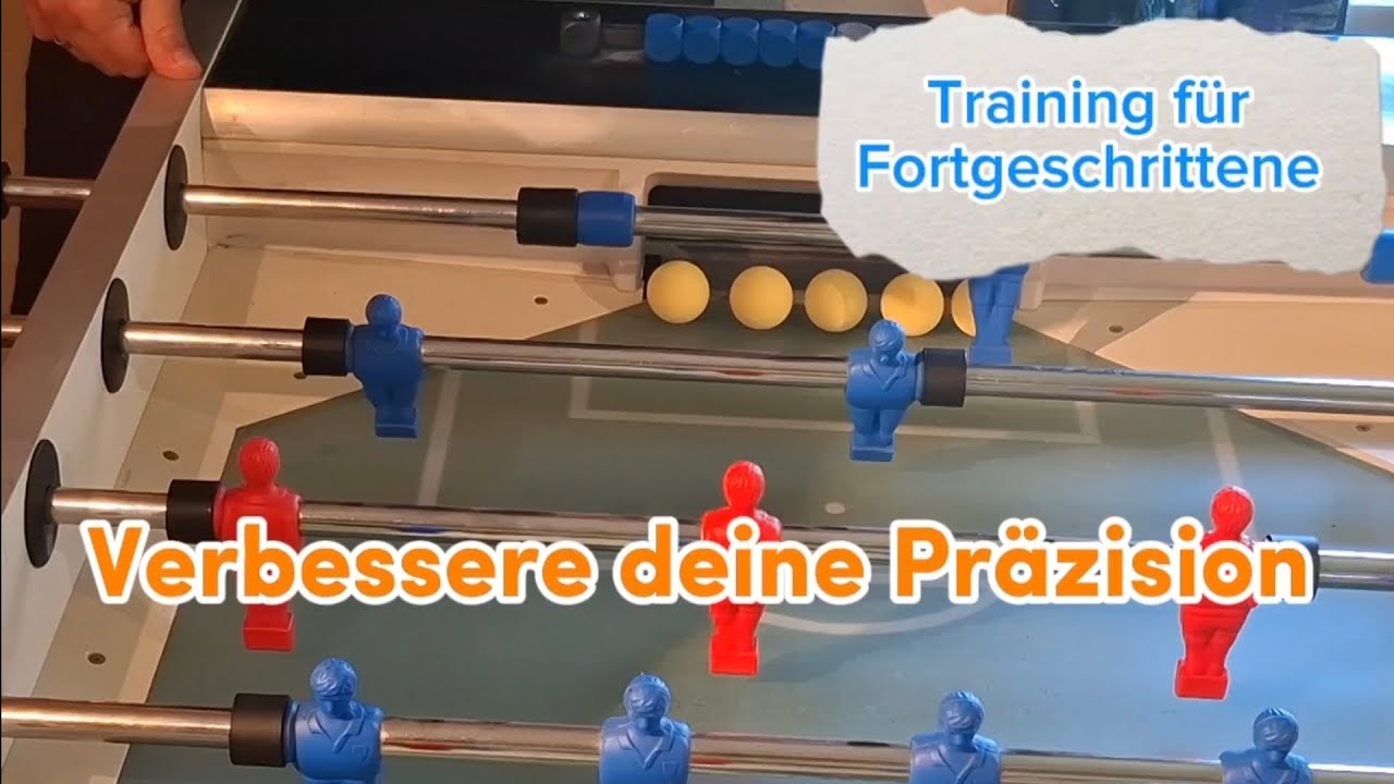 Tischfußball Training - Präzision