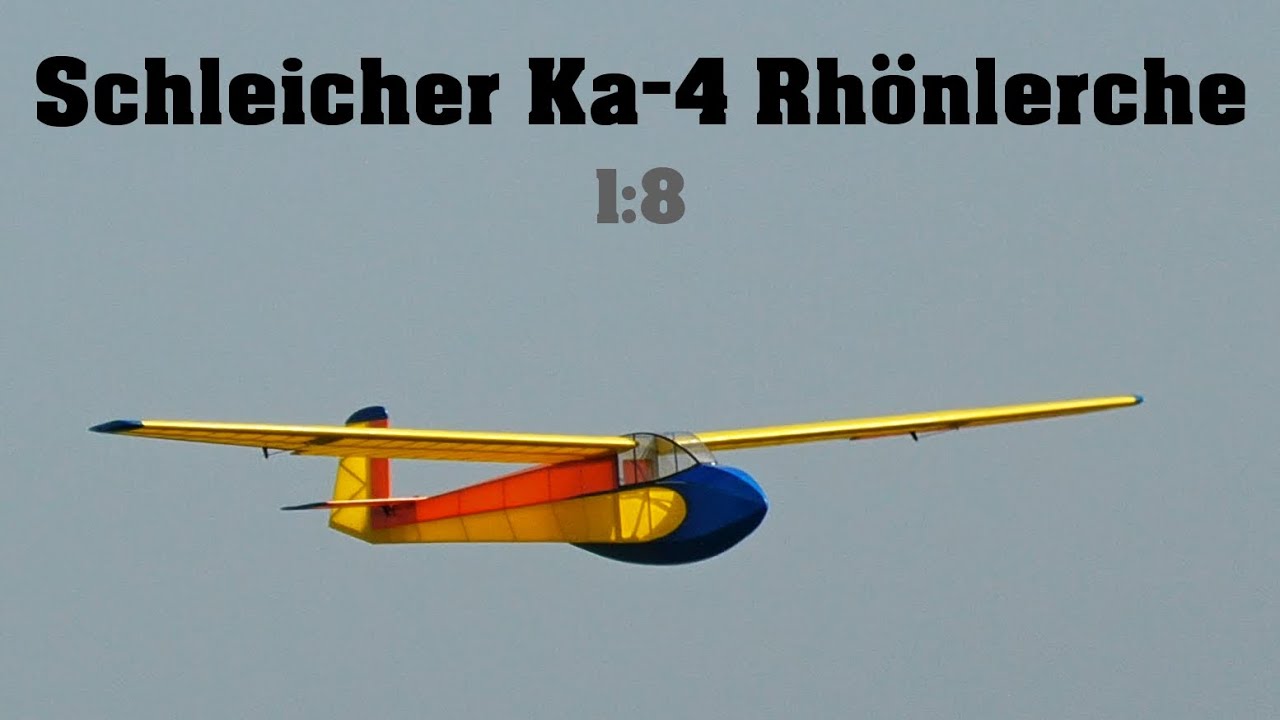 Schleicher Ka-4 Rh&ouml;nlerche | mini scale (1/8) RC gliders | Hat 2022