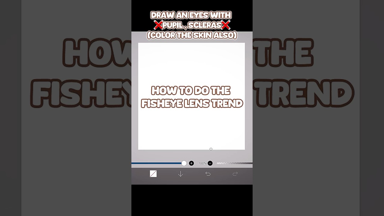 How to make the Fisheye lens Trend?👁️ #fyp #tutorial #tut #trend #trending #art #foryoupage
