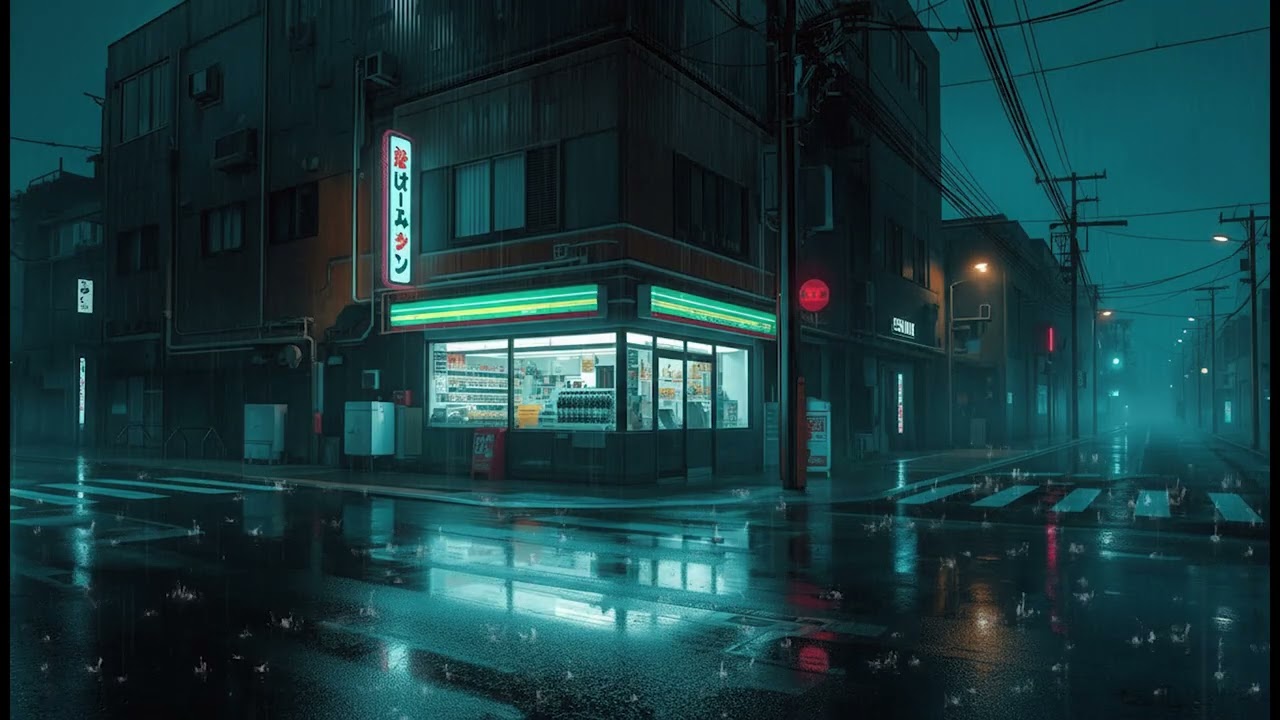 Rainy Lofi That Feels Like Midnight Calm- Chill Lofi Streets