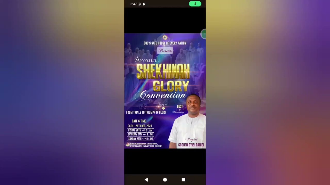 Smartphone Church Flyer Design On Pixellab 