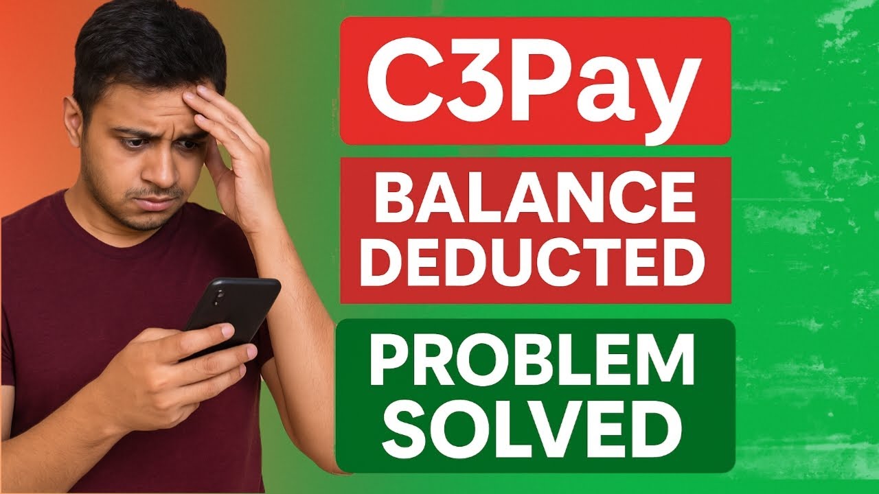 C3Pay Balance Deduction Problem Solved | C3Pay Me Balance Kyun Kat Raha Hai | Step-by-Step Tutorial