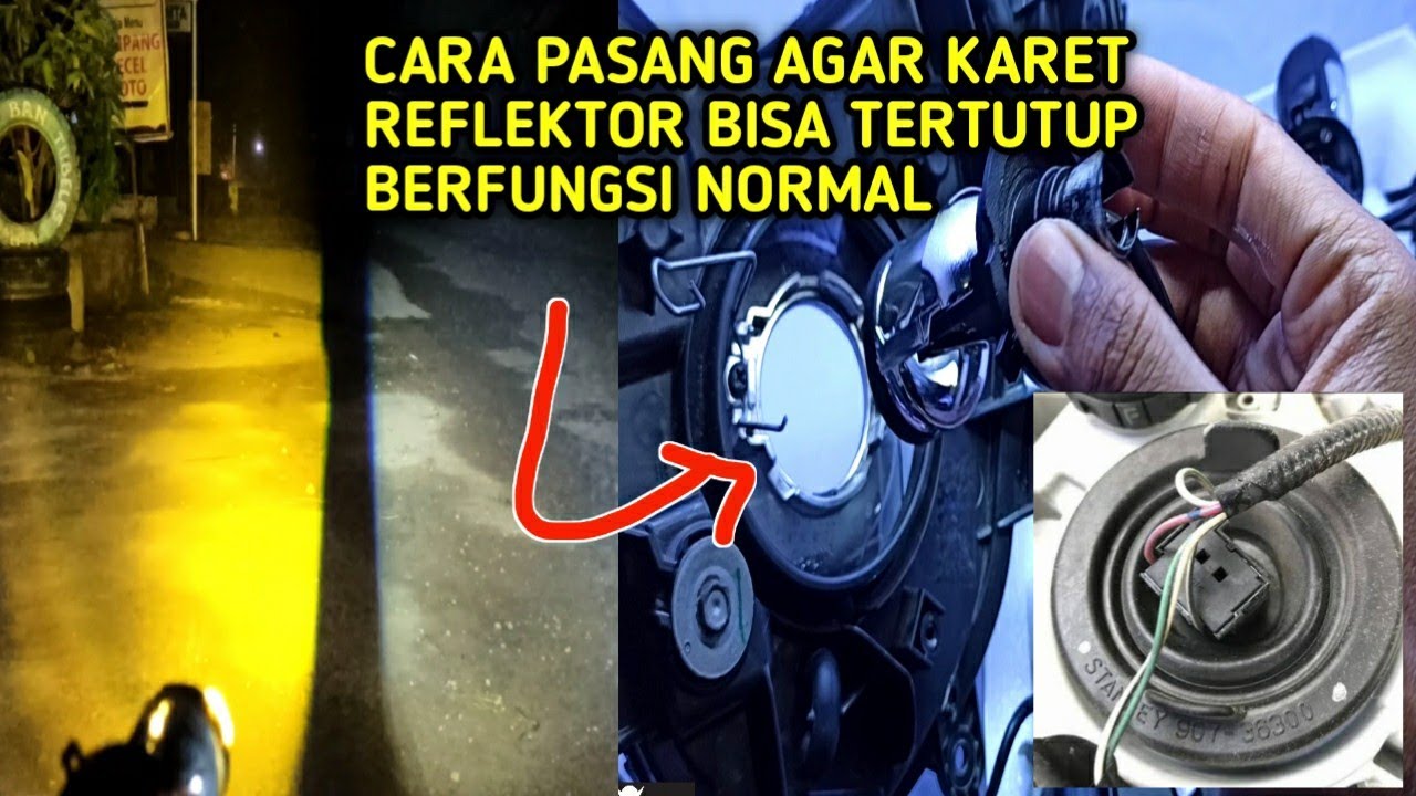 RTD M01X, RTD M01B, RTD M8‼️Cara mudah pasang mini projector H4 mobil dan motor