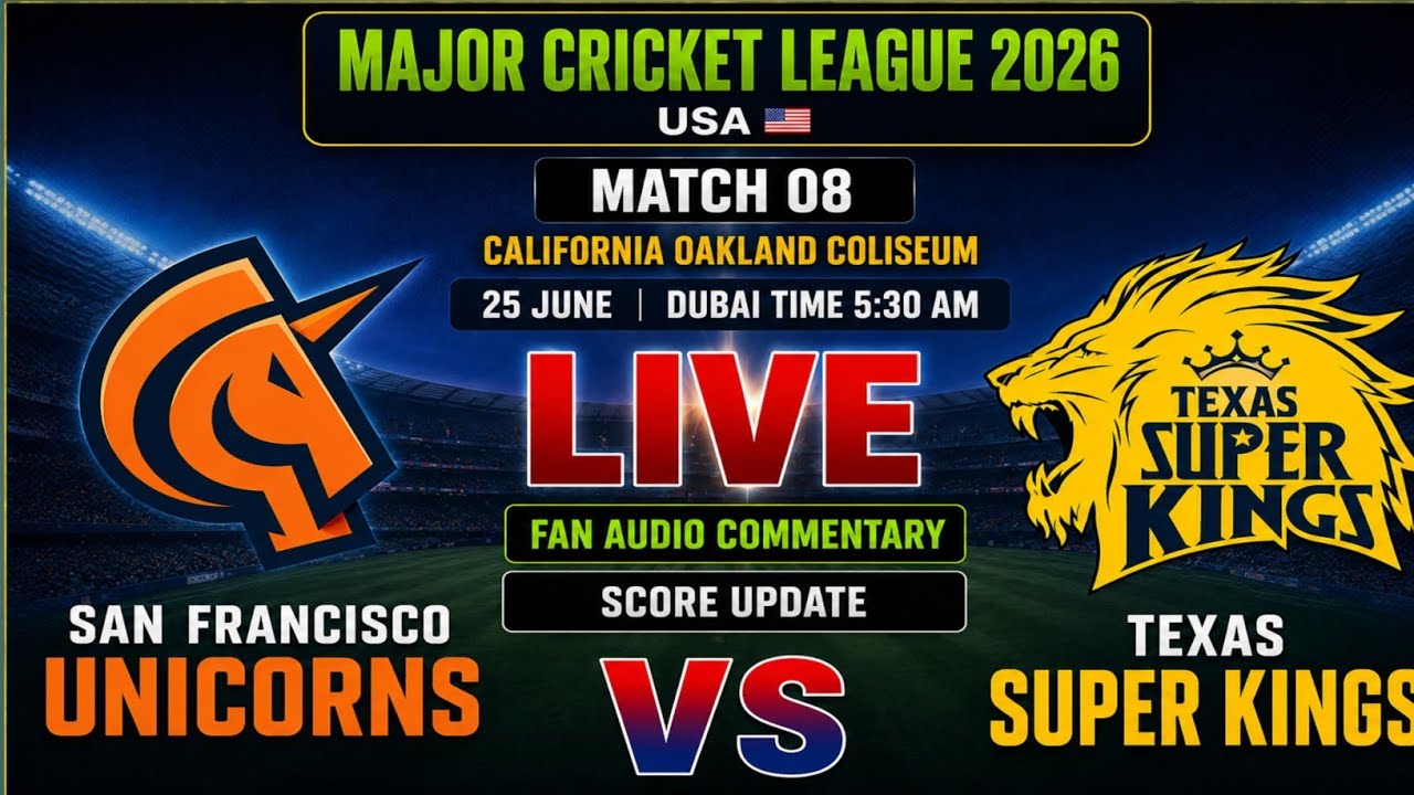 TSK vs SFU LIVE | 🔴 Live Match Today | MLC 2026 USA | Live Score update & Audio Commentary