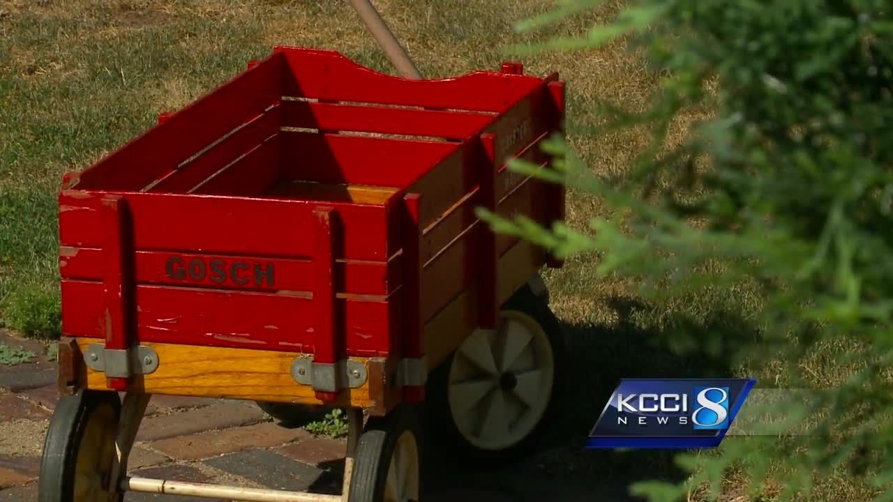 Johnny Gosch's red wagon will be displayed at state fair