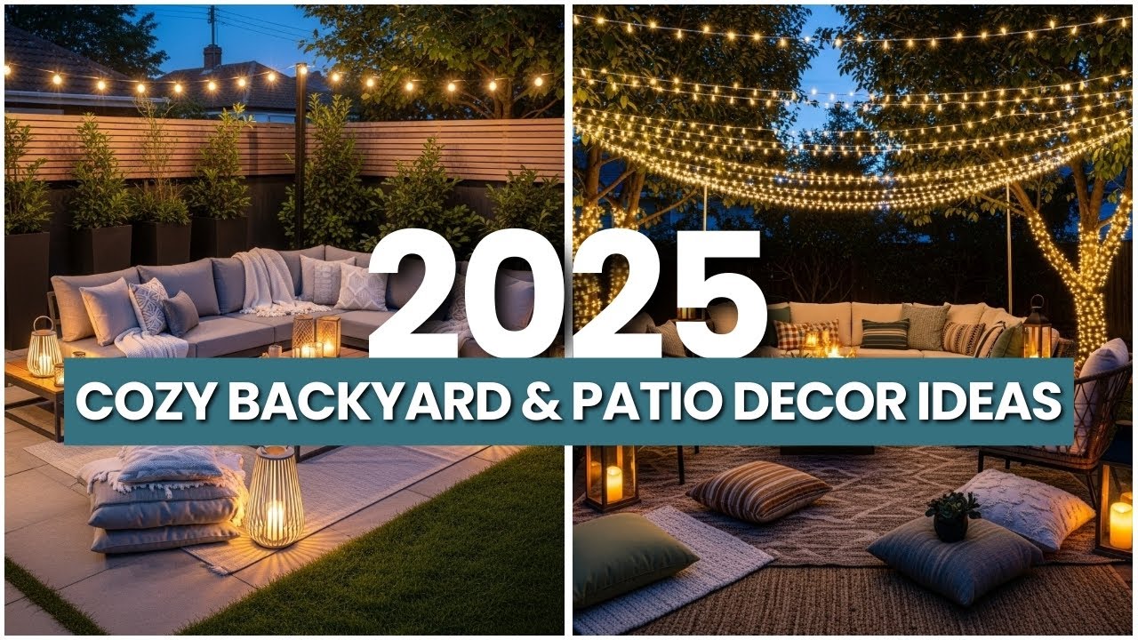 Cozy Backyard Decor Trends 2025 | Comfortable Seating Area