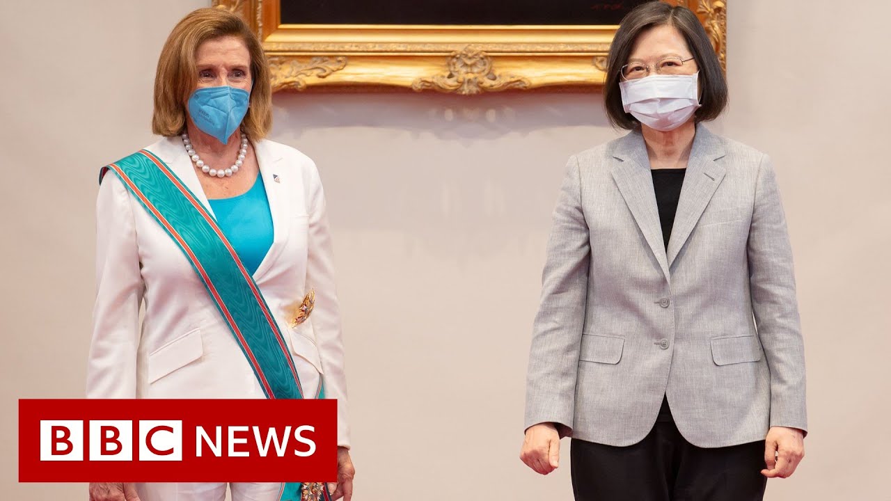 Nancy Pelosi meets Taiwan's president in visit condemned by China - BBC News