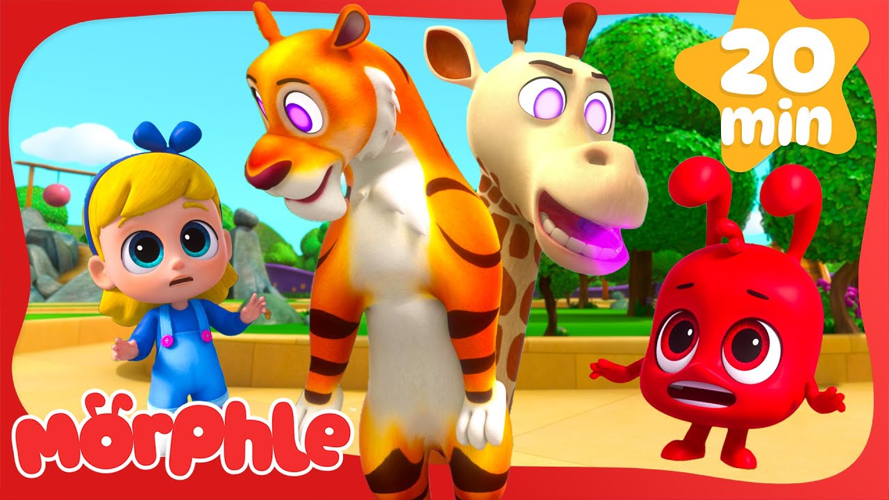 Animal Hypno Mixup! 😵‍💫🦒 | Cartoons for Kids | Mila and Morphle