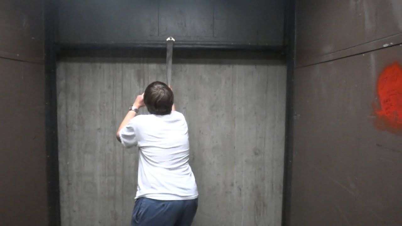 huge slow Otis Traction Freight elevator @ Robert Lee Moore Hall UT Austin TX w Captainelevator42189