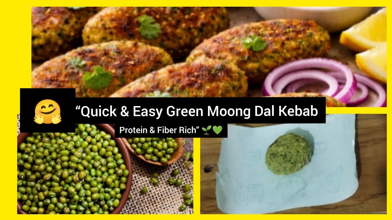 🤩ఆరోగ్యకరమైన Moong Dal Kabab 😋| Kids Friendly & Weight Loss Snack 😍/ Protein & Fiber Rich💪