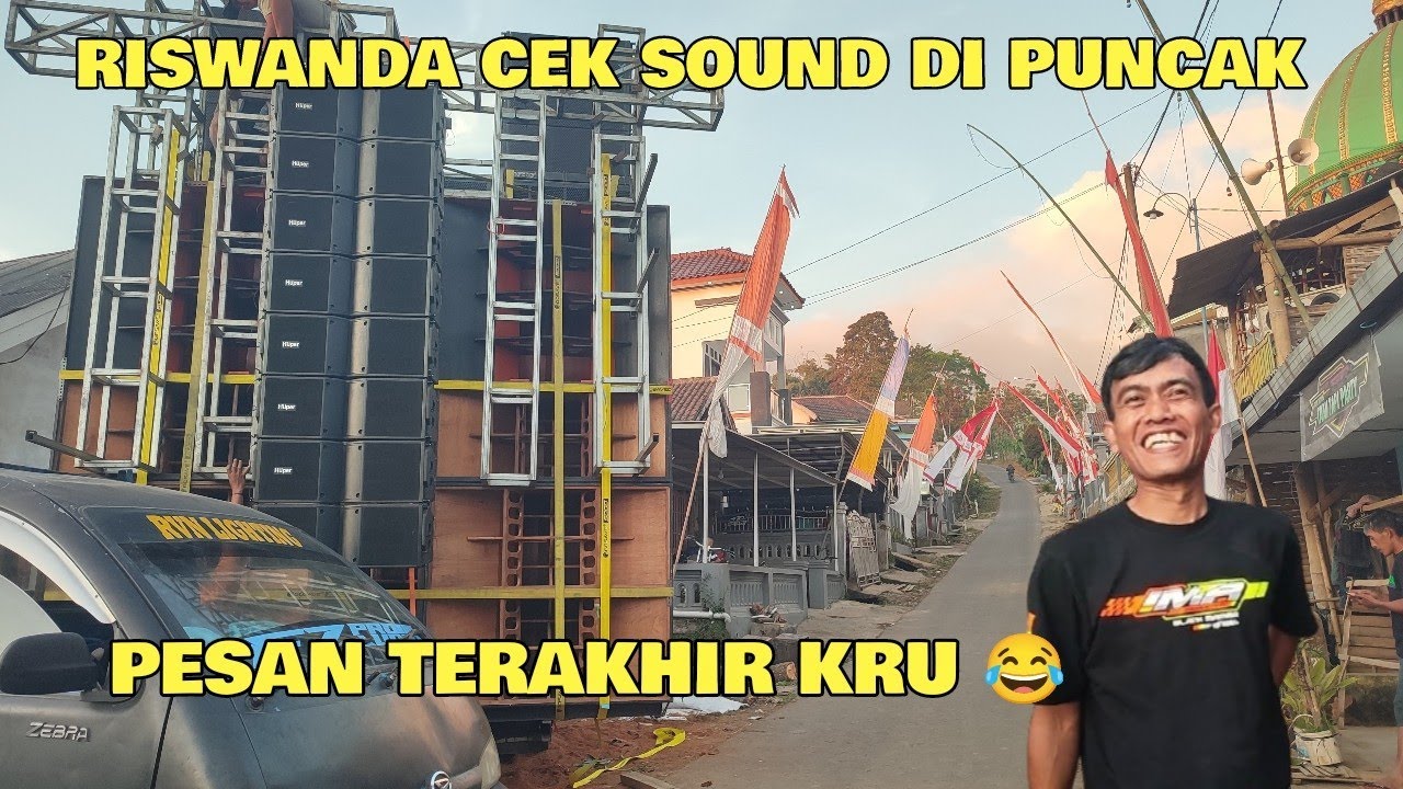 Riswanda cek sound karnafal taji ada pesan dari kru Riswanda ‼️