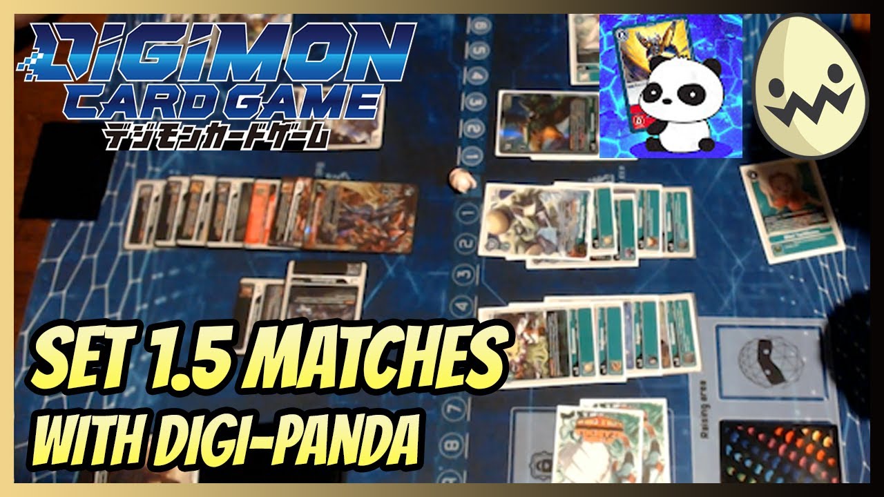 Digimon Card Game: Set 1.5 Matches with Digi-Panda!