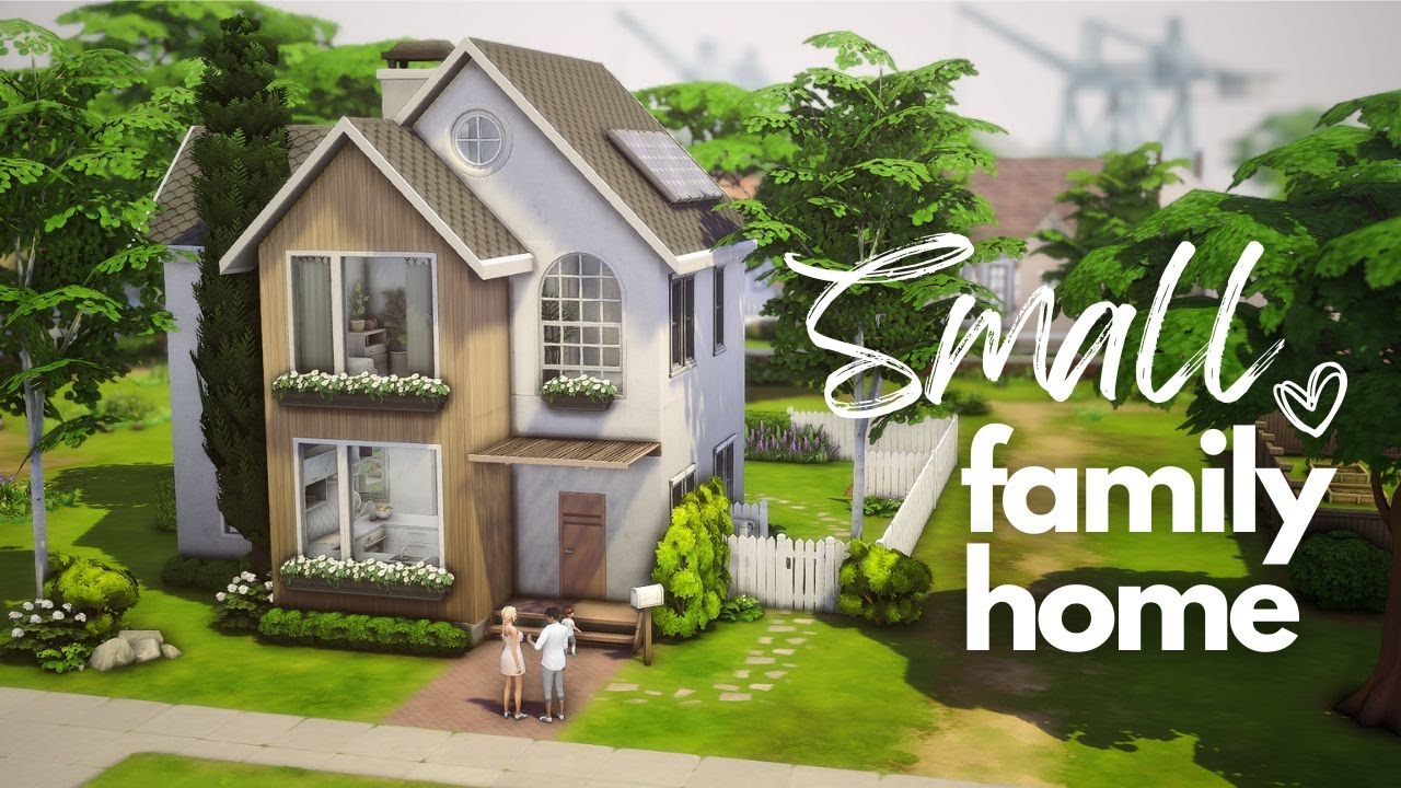 SMALL FAMILY HOME 🏠 | The Sims 4 Speed build | No CC