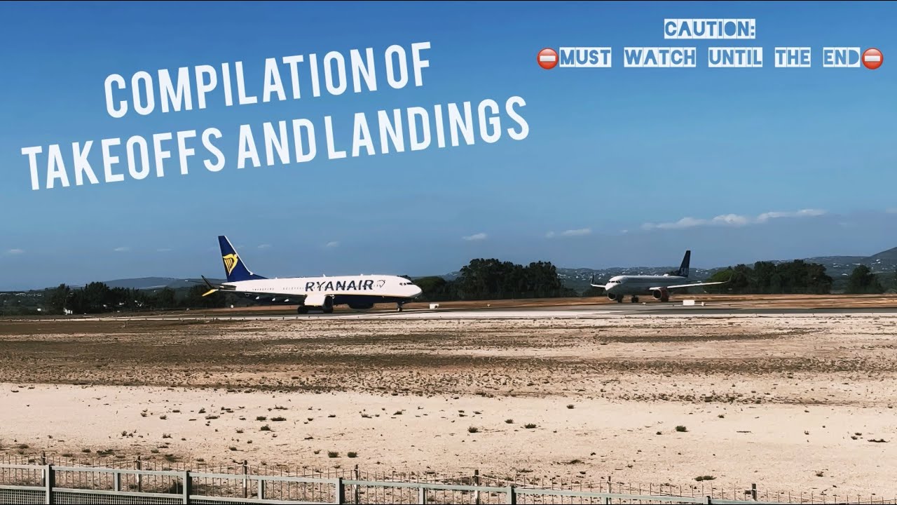 ✈️ AIRPLANES TAKING OFF AND LANDING 🇵🇹 Faro International Airport [FAO/LPFR]