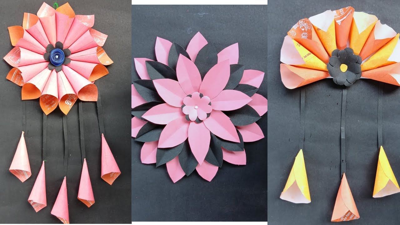 3 easy paper Wall hanging from home decoration ideas /Wallhanging /craft /home decoration /diy