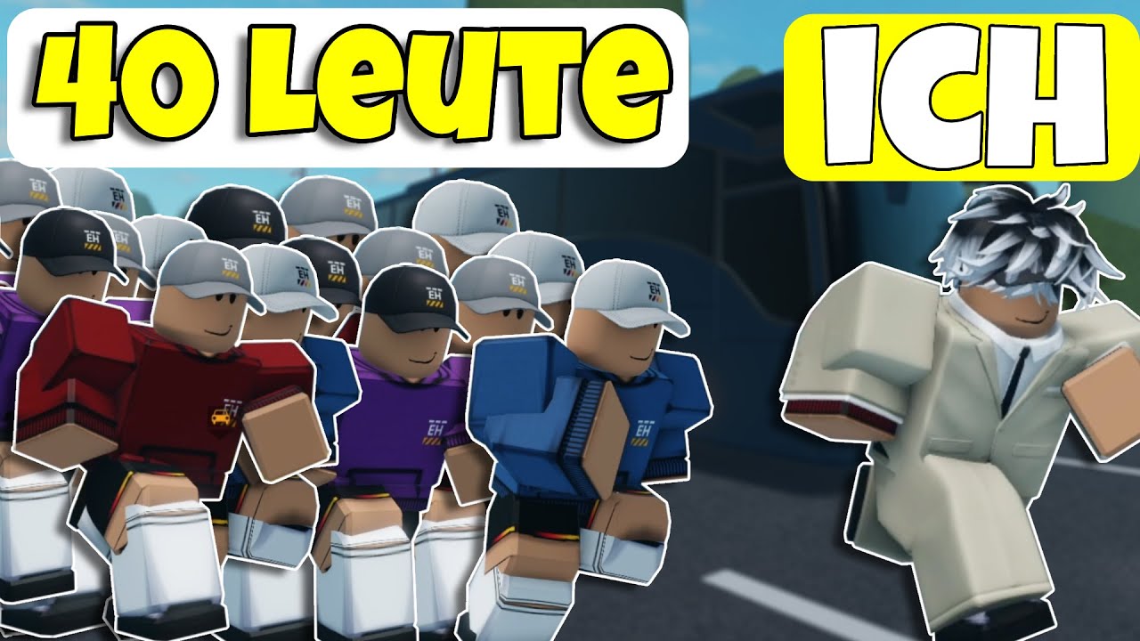 40 SPIELER JAGEN MICH in NOTRUF HAMBURG |  ROBLOX Deutsch