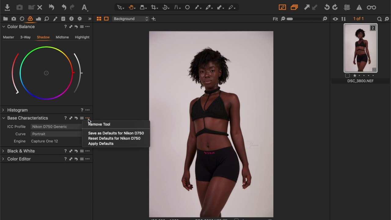 Tweaking ICC Profiles in Capture One Pro 12