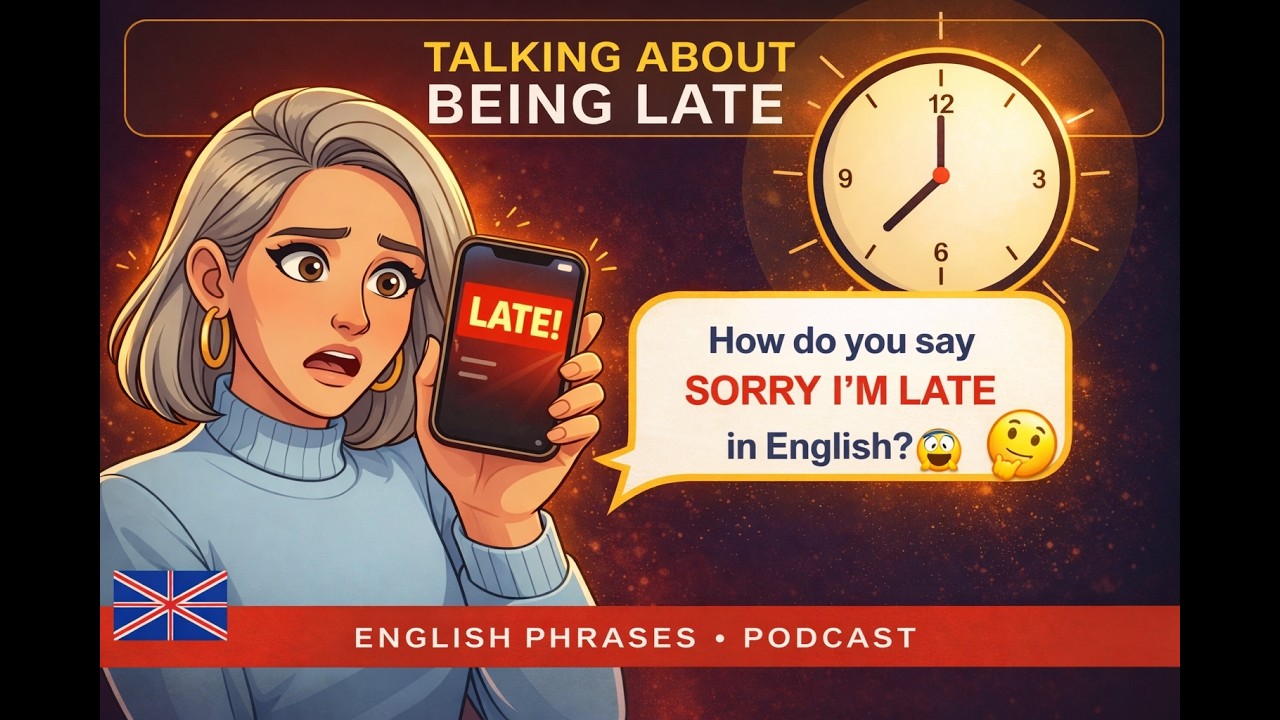 Talking About Being Late in English | English Phrases for Apologising | Easy English Podcast