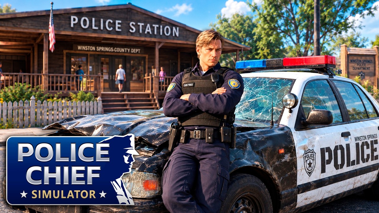 OPENING THE POLICE STATION! - Police Chief Simulator #1