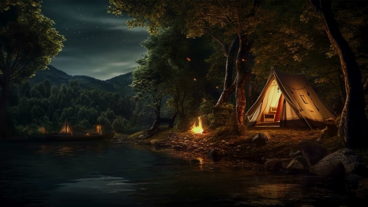Campfire Crackling & Soft Sleep Music, Deep Sleep (3 Hours)