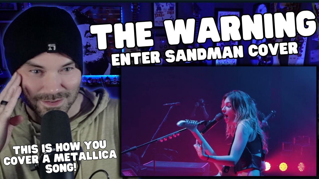Первая реакция метал-вокалиста — The Warning — кавер Enter Sandman Live