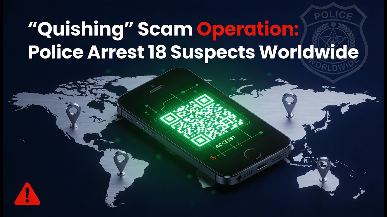 Quishing Scam Operation: Police Arrest 18 Suspects Worldwide | Uncharted Mysteries