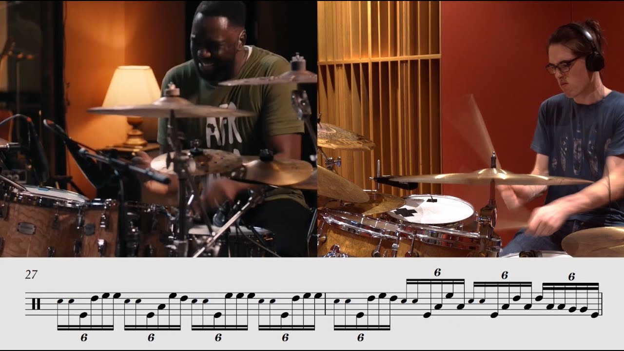 Larnell Lewis - Change Your Mind drum solo transcription (by Alfio Laini)