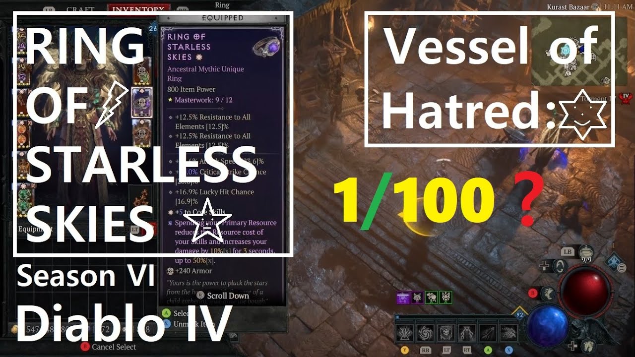 Diablo IV | Vessel of Hatred  [ RING OF STARLESS SKIES ]