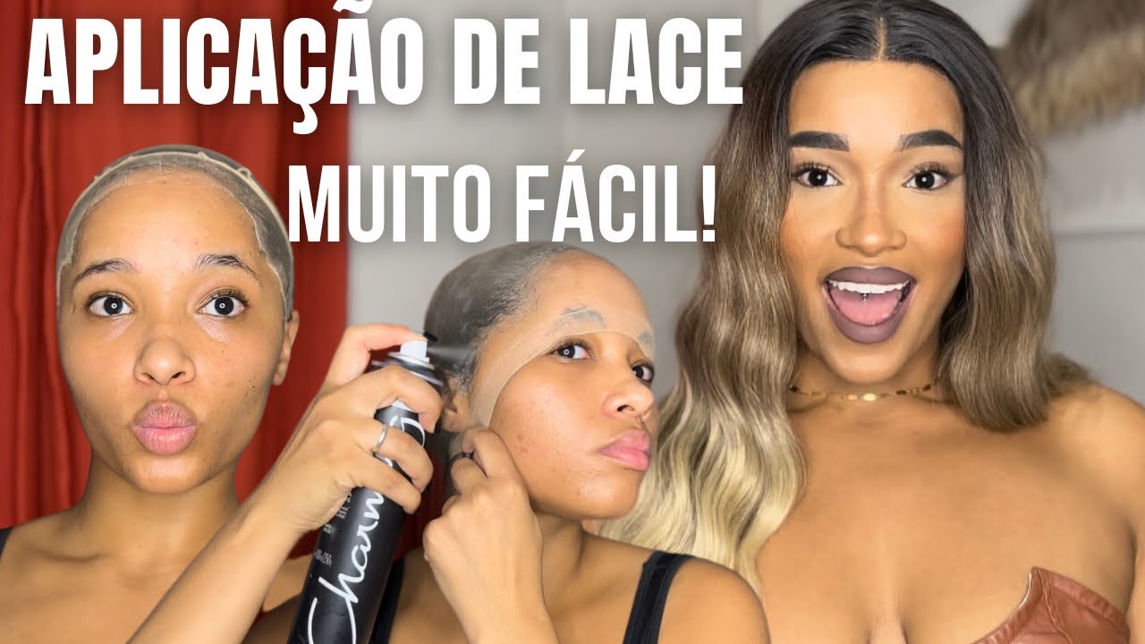 COMO COLAR LACE COM SPRAY FIXADOR EXTRA FORTE | MÉTODO MAIS FÁCIL [passo a passo]
