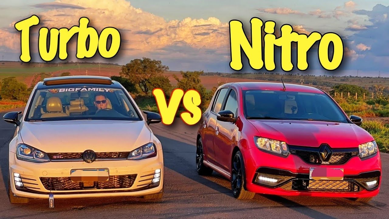 GOLF TSI STG2 vs SANDERO RS NITRO! ( O dia que a terra girou ao contrário 🚀)