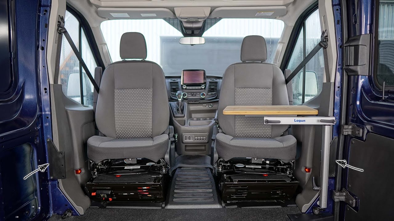 Lagun Table Installation into Ford Transit B-Pillar