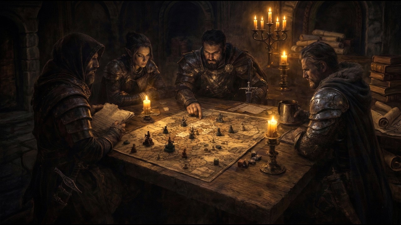 Dungeons & Dragons Ambience | Dark Fantasy Council Music for DnD Sessions