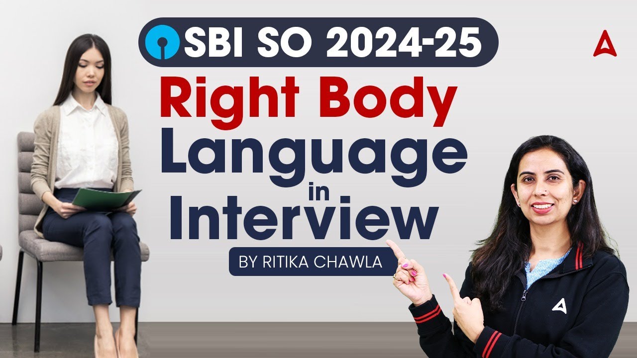 💼 SBI SO Interview 2024-25 | Right Body Language in Interview | By Ritika Chawla