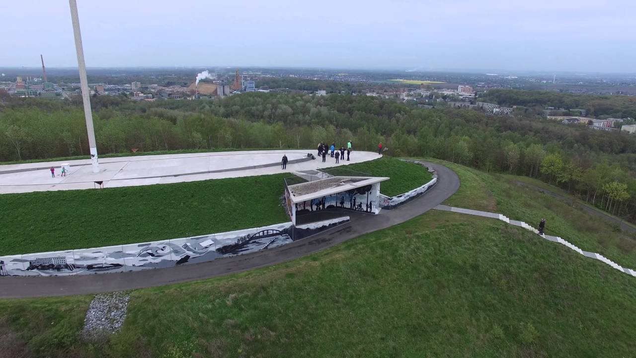 Halde Großes Holz - Bergkamen - Rundflug Gipfel 4K