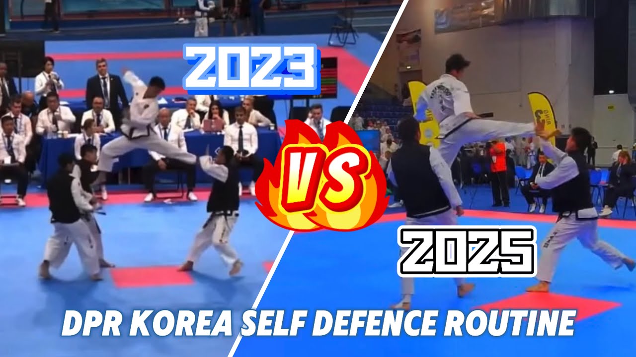 【DPR Korea🇰🇵Self Defence Routine】2023 World Championship VS 2025 World Championship