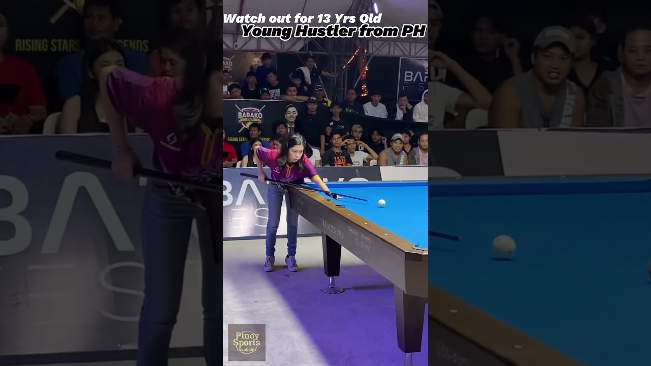 Rhaki Constantino is a 13 years old pool player from Zamboanga in the Philippines, future champion.