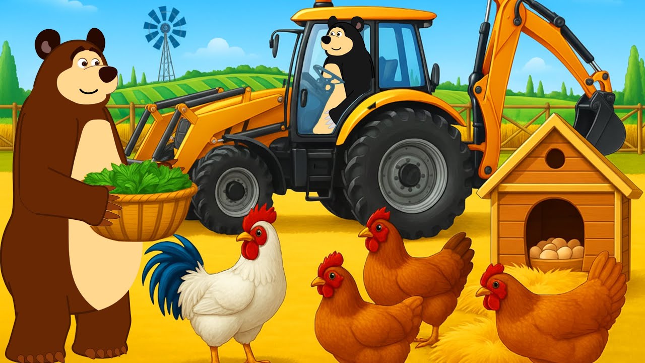Farm Life Story 🐔🥚 | Preparing Chicken Coop and Egg Harvest | Real Farm Animation