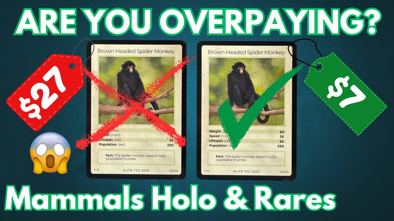 STOP Overpaying for LIFE TCG Cards - Mammals Holos & Rares Price Guide