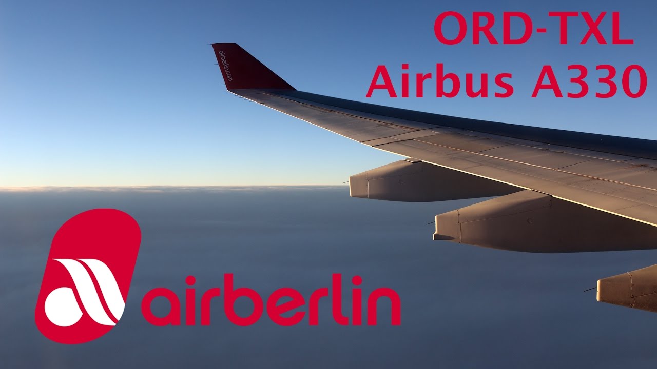 Air Berlin A330 flight Chicago - Berlin trip report