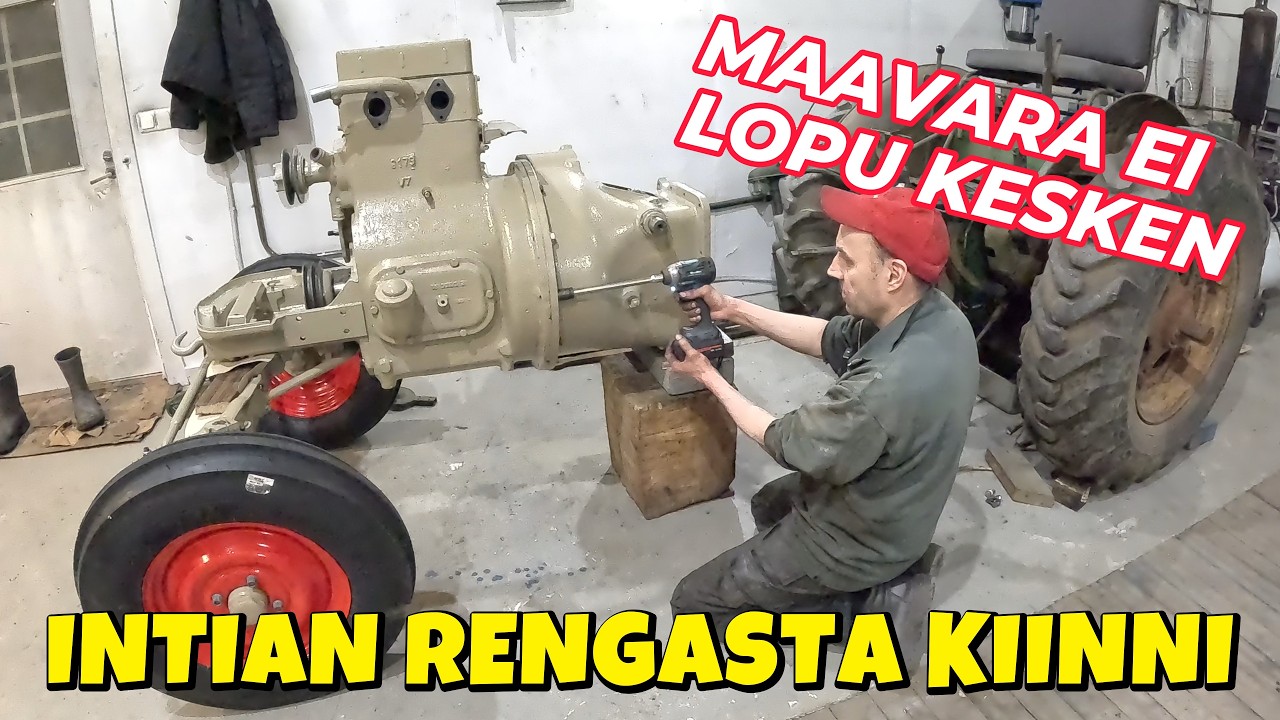 ZETOR 25 - Keulan kasaus, eturattaat kiinni & ONGELMIA TULI