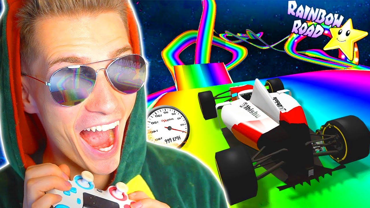 Mit dem FORMEL 1 AUTO auf der RAINBOW MAP! | BeamNG