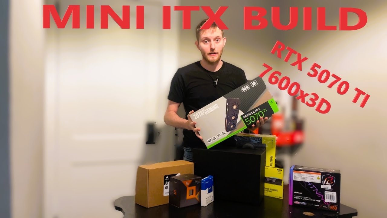 MINI ITX BUILD 2025!!! RTX 5070 TI!!! RYZEN 5 7600x3D!!!
