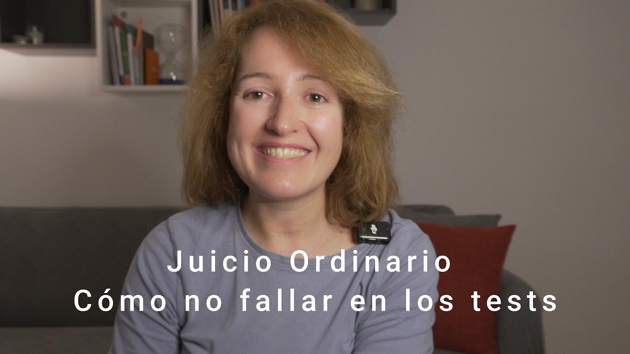 Juicio Ordinario, cómo no fallar en los tests #oposicionesjusticia #juicios #delitos #justicia#juez