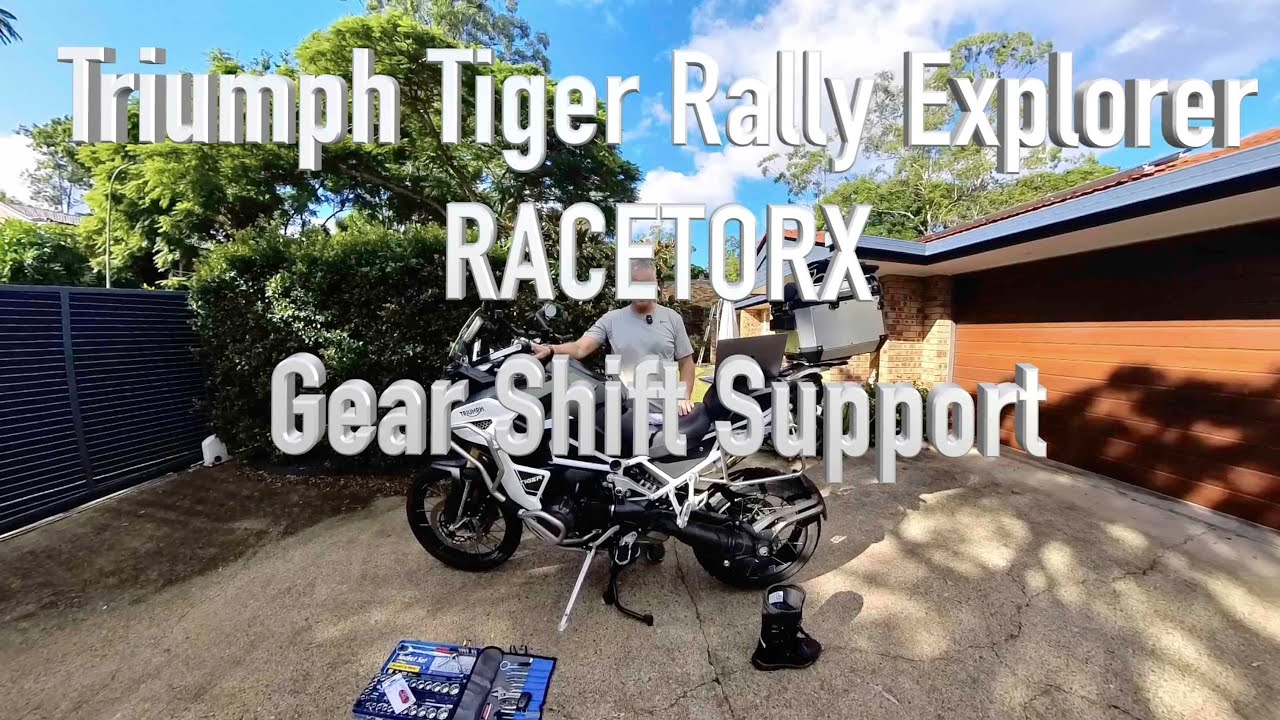 Triumph Tiger 1200 Rally Explorer - Racetorx gear support install and test